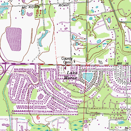 Topographic Map of Sarasota County Fire Department Station 8, FL