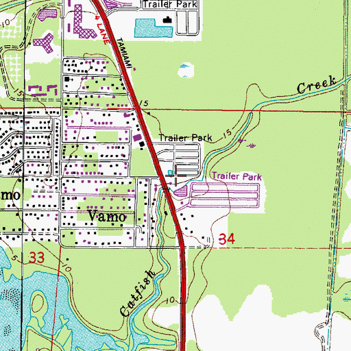Topographic Map of Sarasota County Fire Department Station 14, FL
