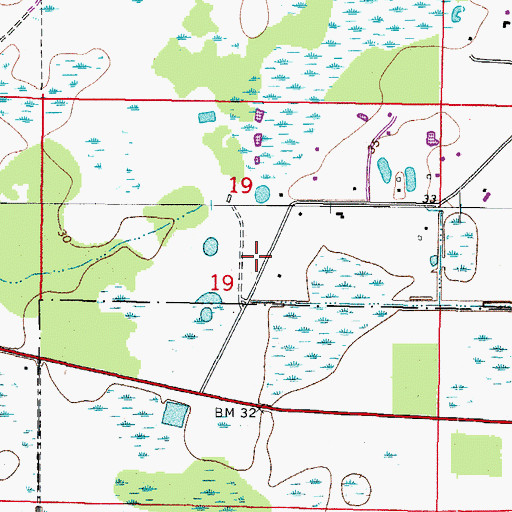 Topographic Map of Sarasota County Fire Department Station 18, FL