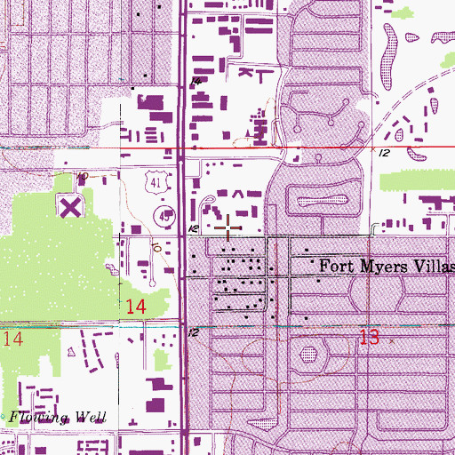 Topographic Map of South Trail Fire and Rescue Station 61, FL
