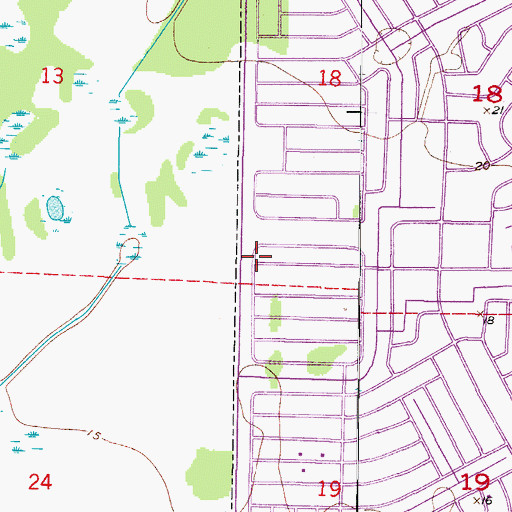 Topographic Map of North Port Fire Rescue District Station 85, FL