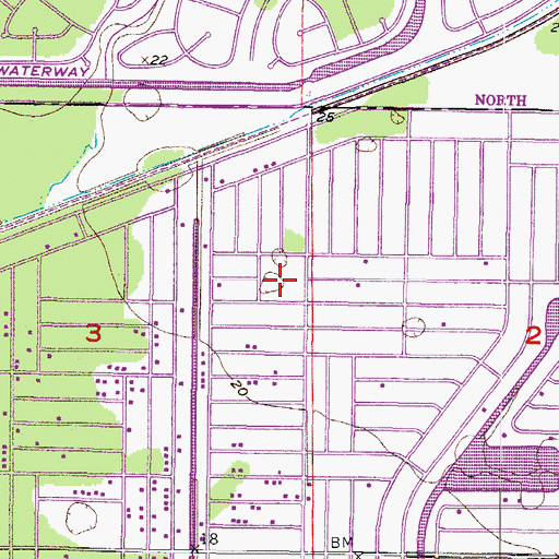 Topographic Map of Charlotte County Fire and Emergency Medical Services Station 8, FL