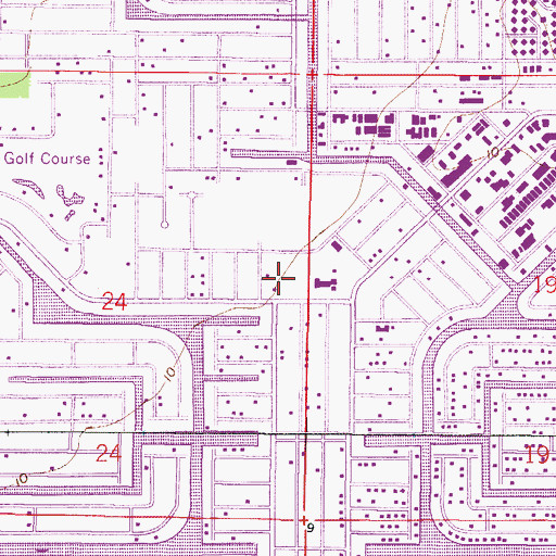 Topographic Map of Cape Coral Fire Department Station 2, FL