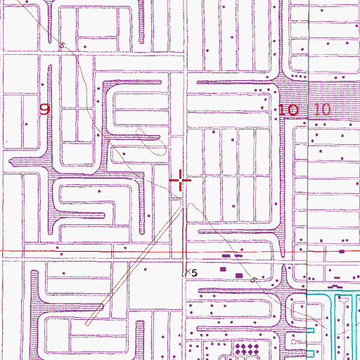 Topographic Map of Cape Coral Fire Department Station 6, FL
