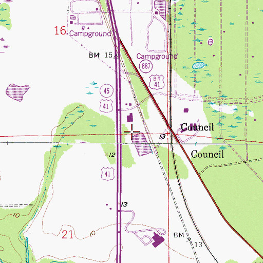 Topographic Map of Bonita Springs Fire Control and Rescue District Station 3, FL