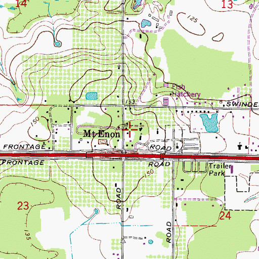Topographic Map of Hillsborough County Fire Rescue Station 30 Midway Combo, FL