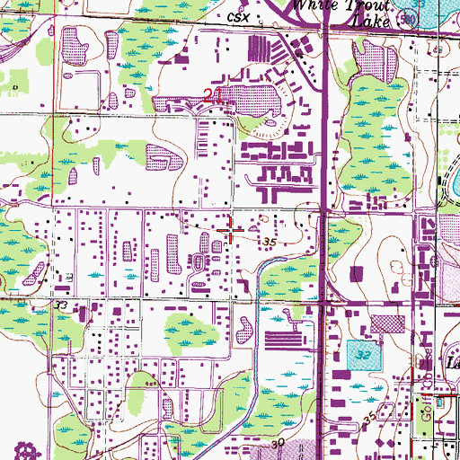 Topographic Map of Hillsborough County Fire Rescue Station 10 Armdale, FL