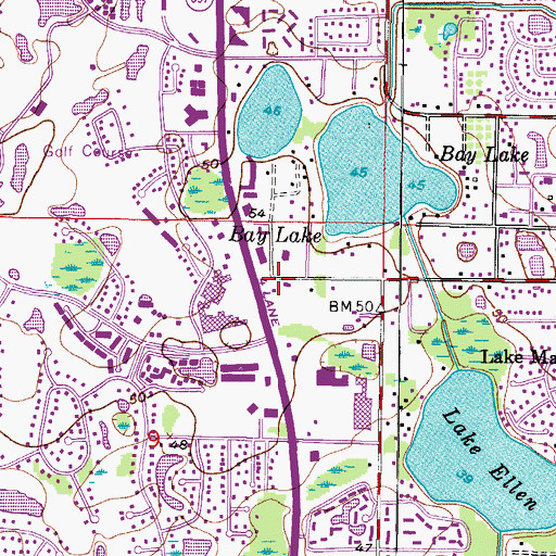Topographic Map of Hillsborough County Fire Rescue Station 19 Carrollwood, FL