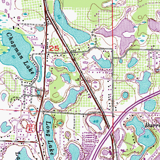 Topographic Map of Hillsborough County Fire and Rescue Station 40, FL