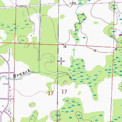 Topographic Map of Hillsborough County Fire Rescue Station 35 Westchase, FL