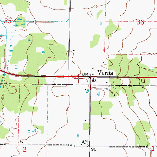 Topographic Map of Myakka City Fire Department Station 2, FL