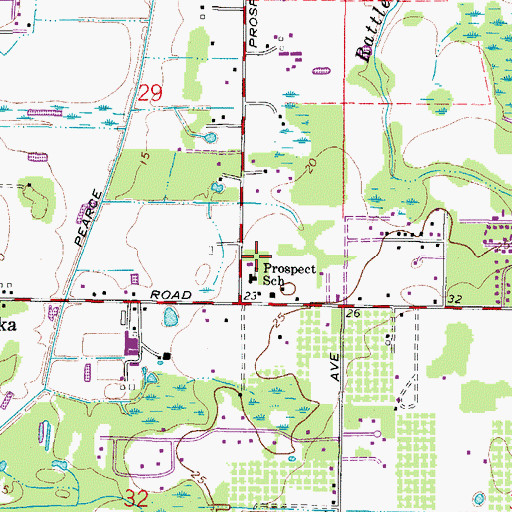 Topographic Map of Southern Manatee Fire and Rescue District Station 3, FL