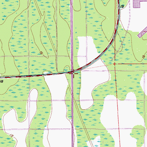 Topographic Map of Big Corkscrew Island Fire Control and Rescue District Station 10, FL