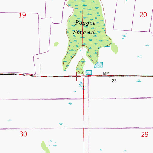 Topographic Map of Big Corkscrew Island Fire Control and Rescue District Station 12, FL