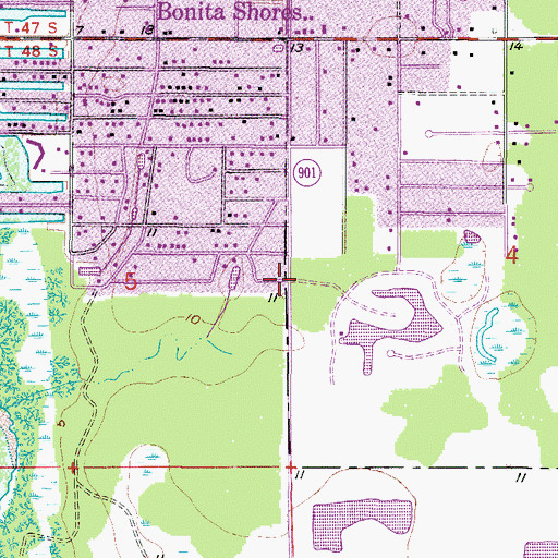 Topographic Map of North Naples Fire Control and Rescue District Station 43, FL