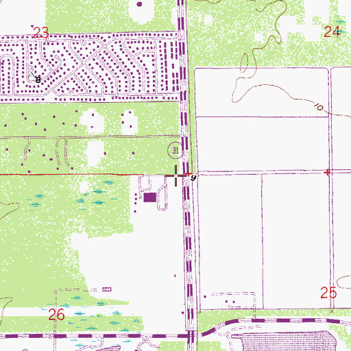 Topographic Map of North Collier Fire Control and Rescue District Station 47, FL