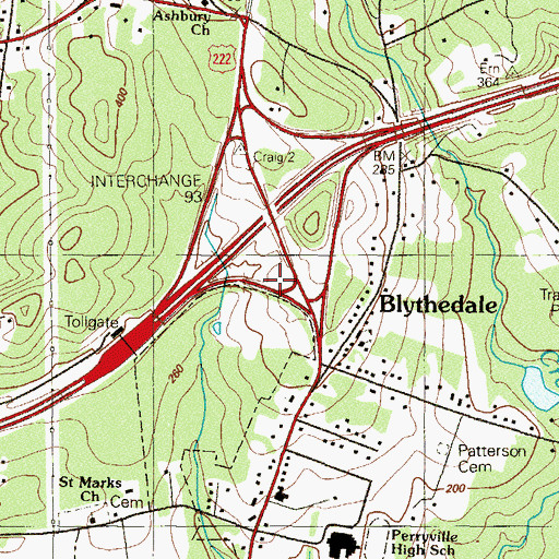 Topographic Map of Community Fire Company of Perryville Station 16, MD