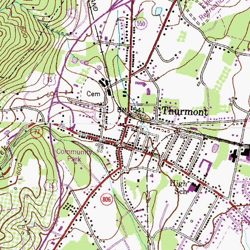 Topographic Map of Guardian Hose Company Station 10, MD