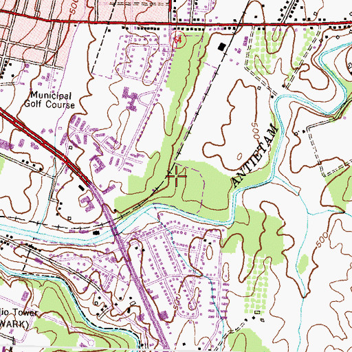 Topographic Map of Independent Junior Fire Engine Company 3, MD