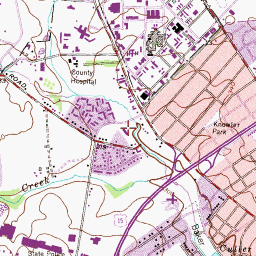 Topographic Map of Independent Hose Company Station 1, MD