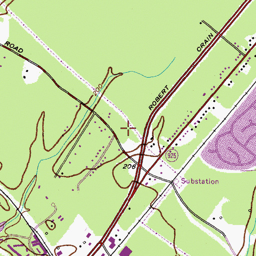 Topographic Map of Charles County Mobile Intensive Care Unit Emergency Medical Services, MD