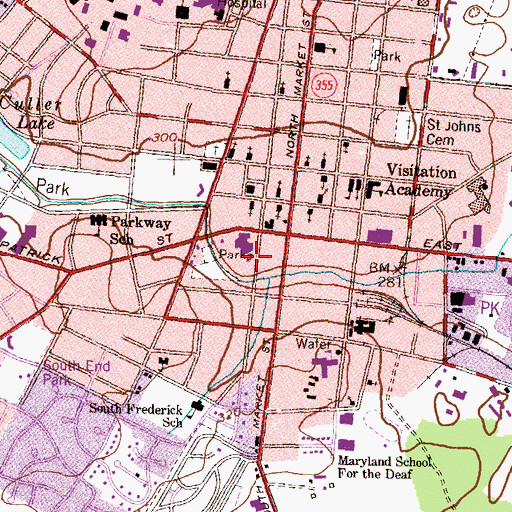 Topographic Map of Citizen Truck Company Station 4, MD