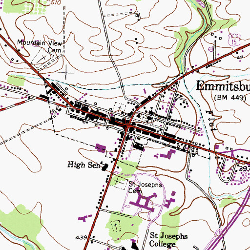 Topographic Map of Vigilant Hose Company Station 6, MD