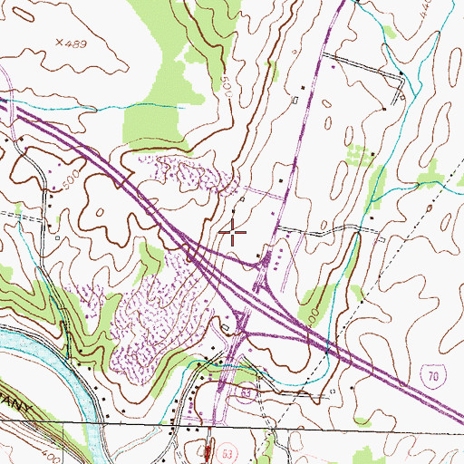 Topographic Map of Hillside Mennonite School, MD