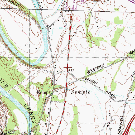 Topographic Map of Gateway Christian Academy, MD