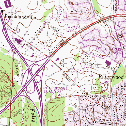 Topographic Map of Dayspring Christian Academy, MD