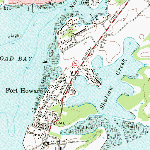 Topographic Map of Baptist Christian School, MD