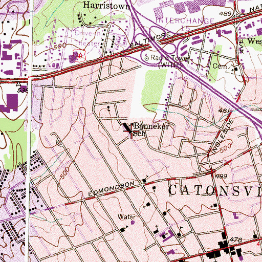 Topographic Map of Little Rascals Christian Preschool, MD