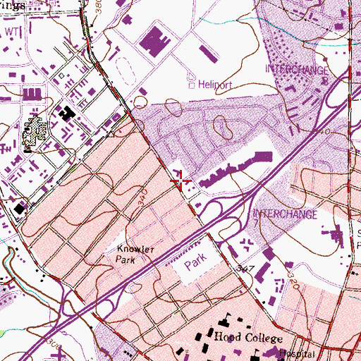 Topographic Map of Good Shepherd Nursery Kindergarden, MD