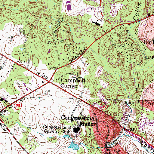 Topographic Map of Norwood School, MD