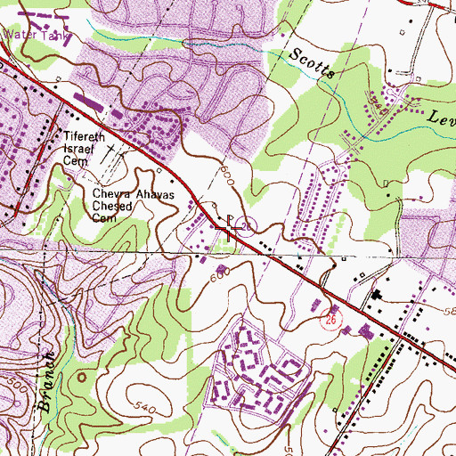Topographic Map of Holy Family Elementary School, MD