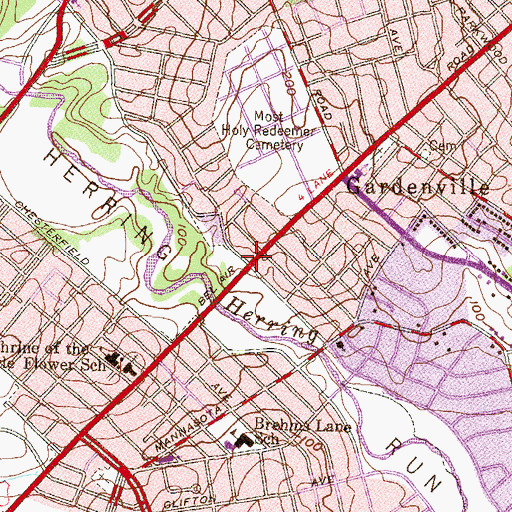 Topographic Map of Baltimore Academy of Excellence, MD