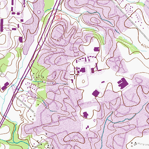 Topographic Map of Bet Yeladim School, MD