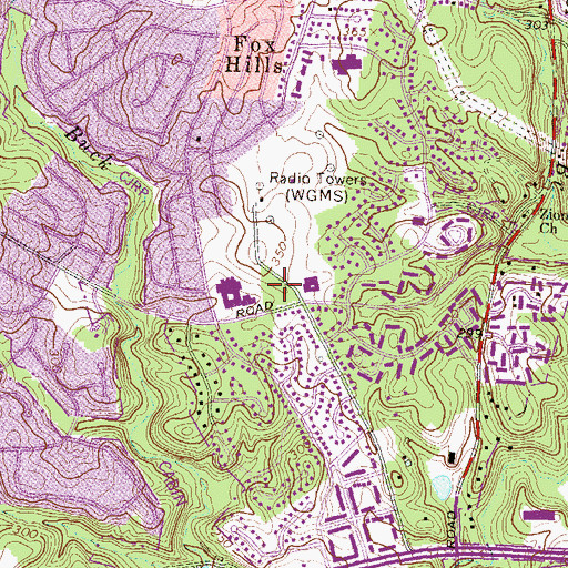 Topographic Map of Georgetown Hill Child Care Center, MD