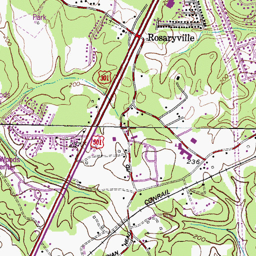 Topographic Map of Concordia Lutheran Preschool, MD