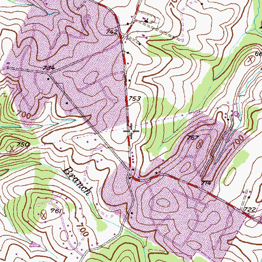 Topographic Map of Little Travelers Daycare and Learning Center, MD