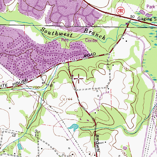 Topographic Map of Divine Peace Elementary School, MD