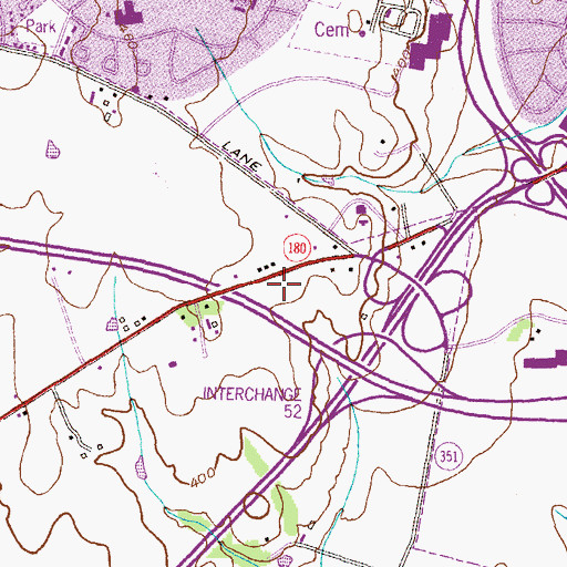 Topographic Map of Frederick Adventist School, MD