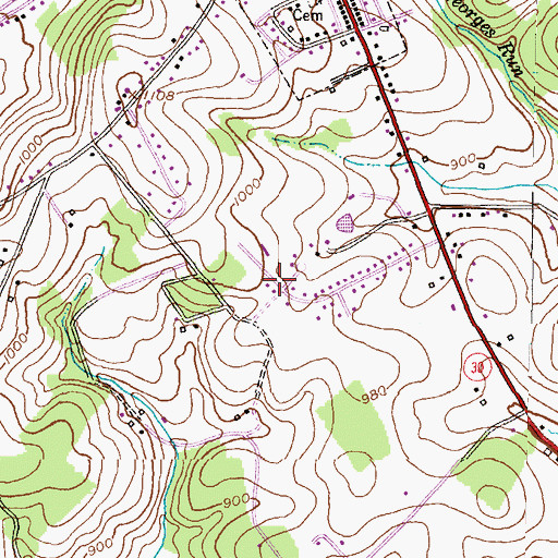 Topographic Map of Grace Bible Christian Preschool, MD
