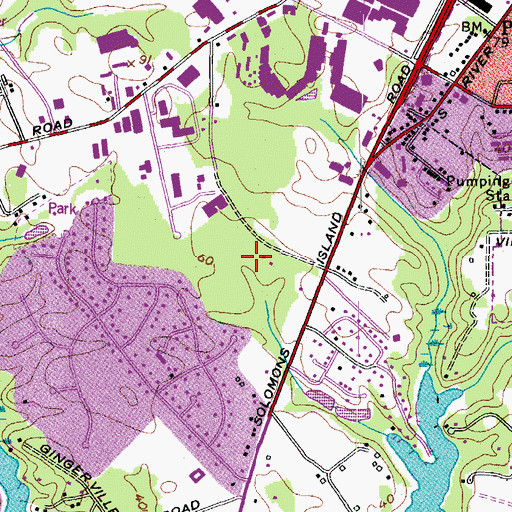 Topographic Map of Bay City Children's Learning Center, MD