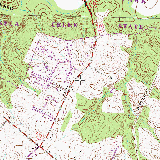 Topographic Map of Butler School, MD