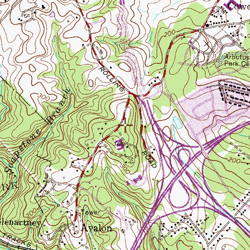 Topographic Map of Mount Providence Child Development Center, MD