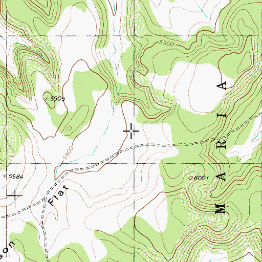 Topographic Map of Little Cottonwood Tank, AZ