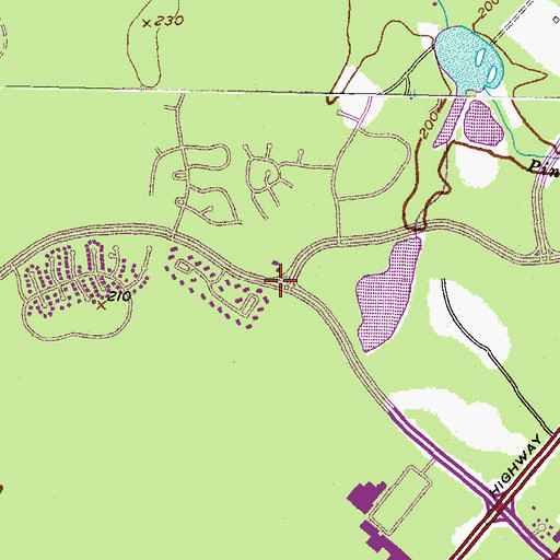 Topographic Map of Kindercare Learning Center, MD