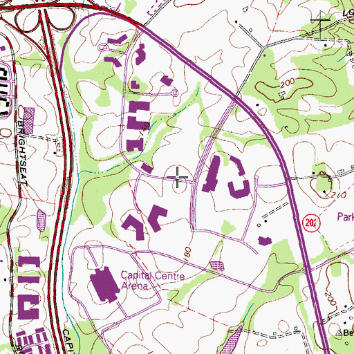 Topographic Map of Foundation Intermediate School, MD
