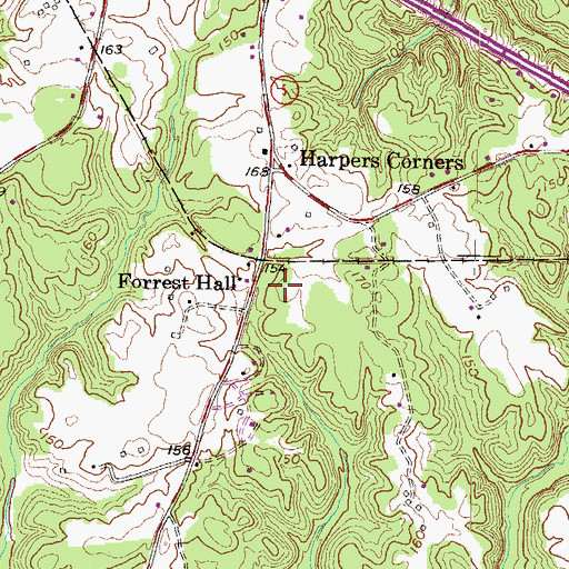 Topographic Map of Gospel Light Baptist Academy, MD